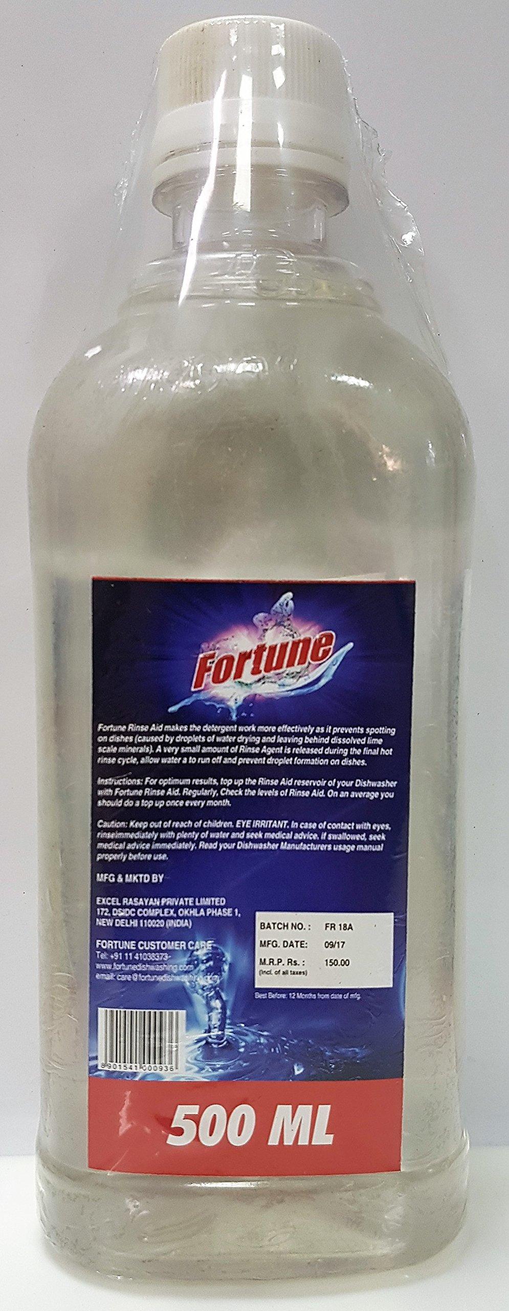 Fortune Fortune Dishwasher Active Salt - 1 kg (Pack of 2) & Fortune Rinse Aid Starter Combo Pack - 500 ml (Pack of 2)