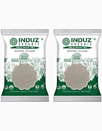 INDUZ ORGANIC Induz Organic Bajra Flour (Pearl Millet) - 100% Organic Healthy Gluten Free Bajra Flour, 1kg