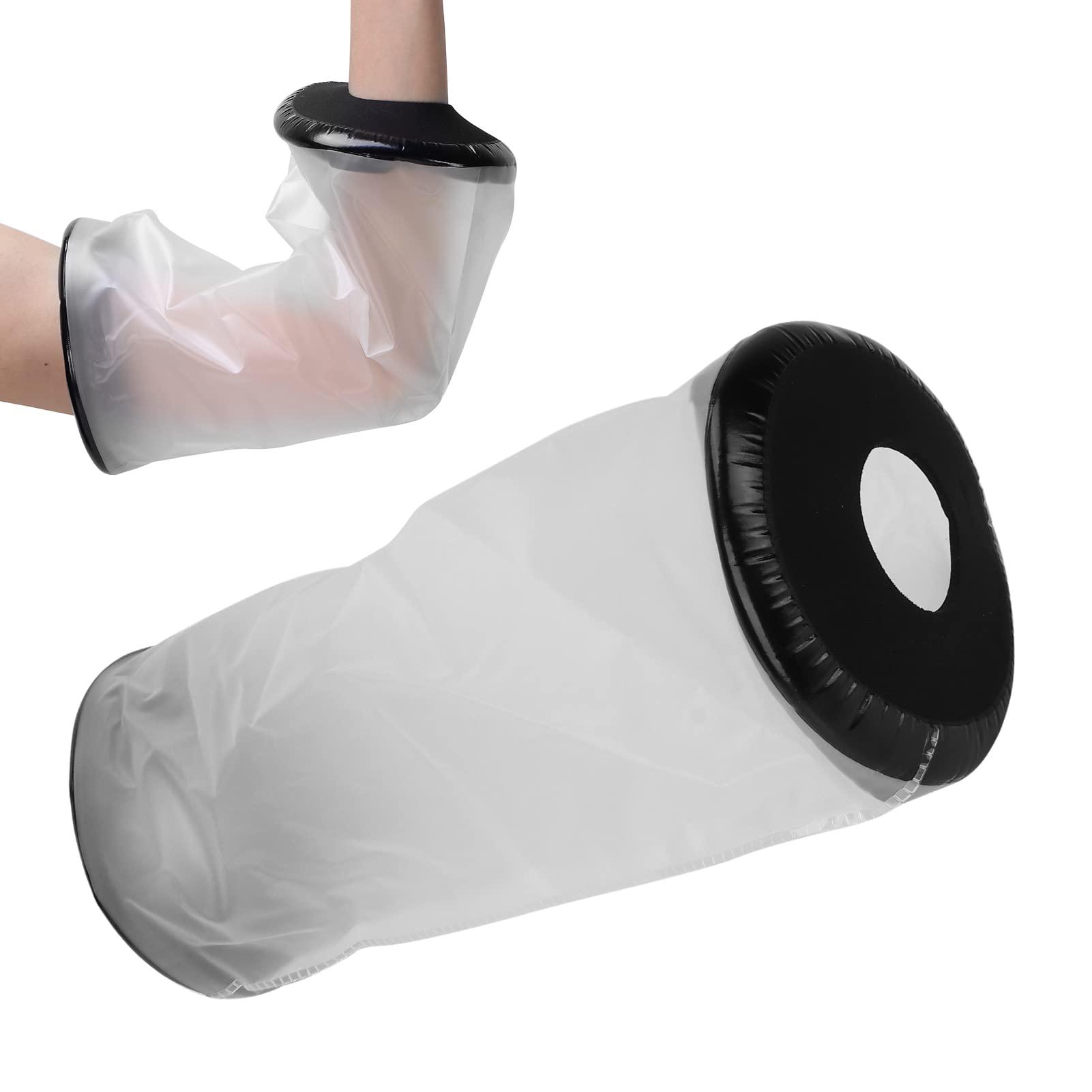 Nunafey Arm Cast Cover, Professional Waterproof Portable Hygienic Bath Arm Cast Protector Neoprene TPU for Daily Care for Men Women for Home Travel for Patient