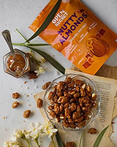 Open Secret Open Secret Nuts Combo |Pack of 4(135g each)|Caramel & Orange Cocoa Almonds| Cream & Onion Cashew|Tandoori Masala Mix|Roasted Dry Fruits|Immunity Booster|Gift hamper for Family/Friends/Kids