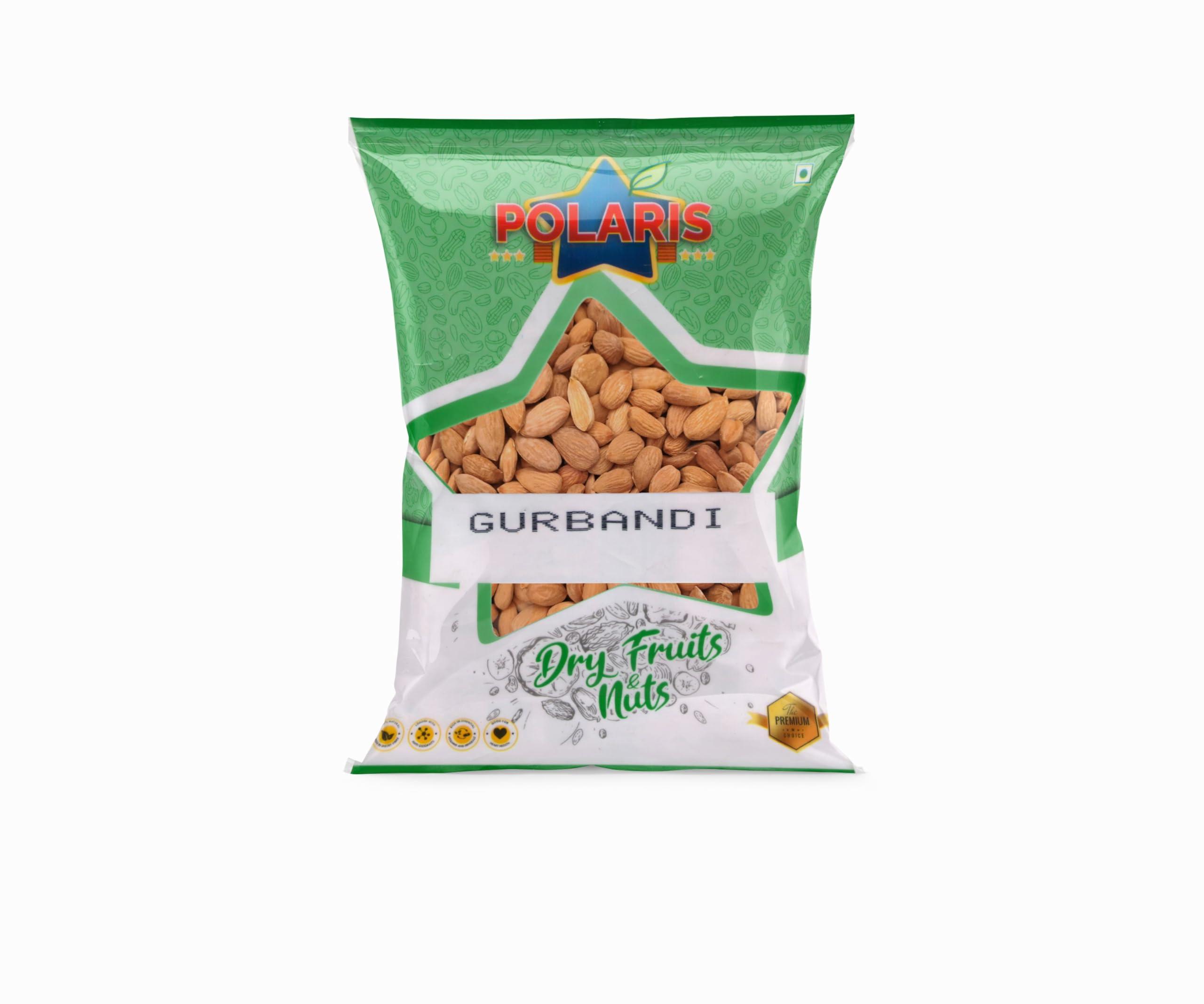 POLARIS POLARIS Green Label Gurbandi Almond Kernels | 100% Pure Afghani Choti Badam Giri, 250 Gms