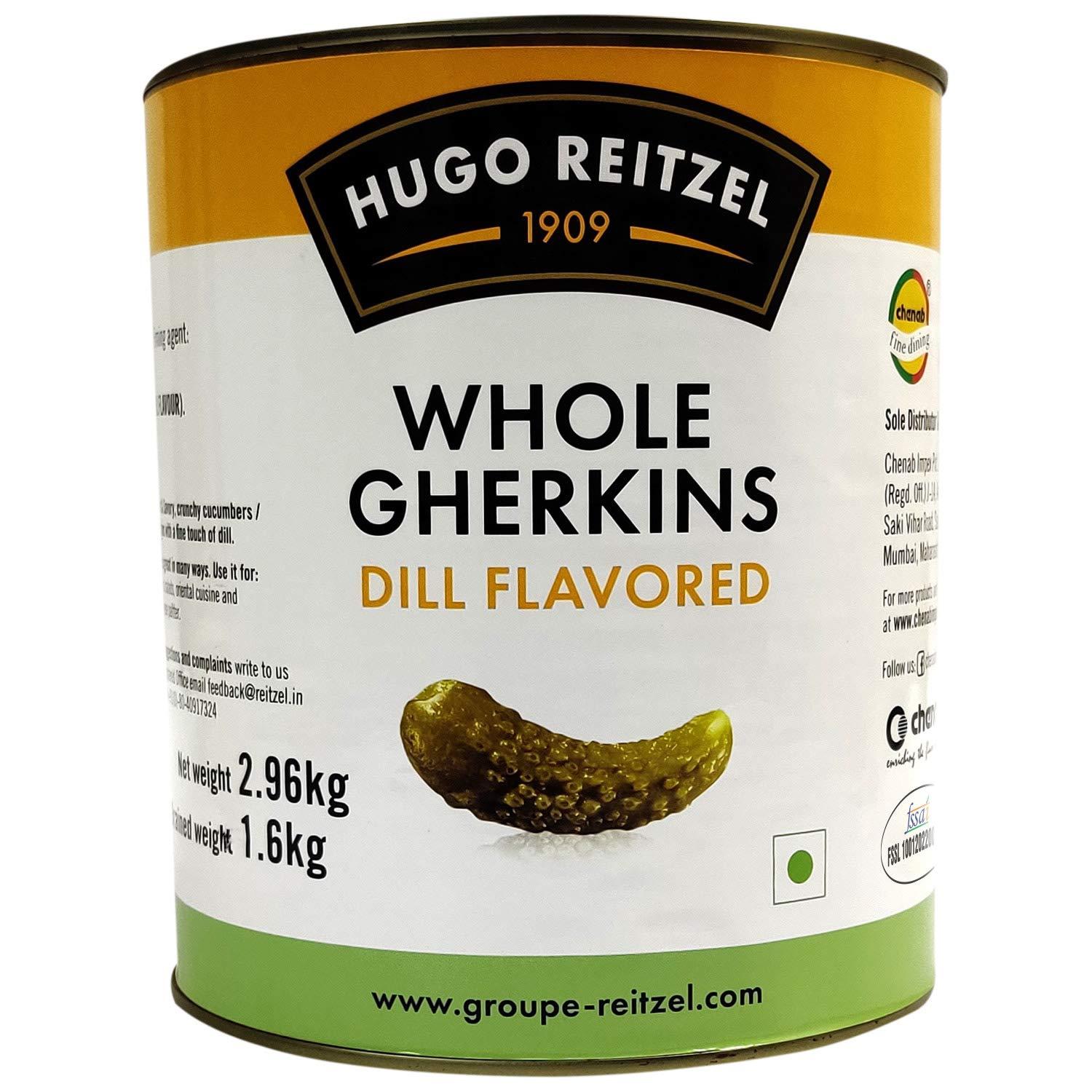 Hugoreitzel Hugo Reitzel Whole Gherkins Dill Flavoured, 2.96kg