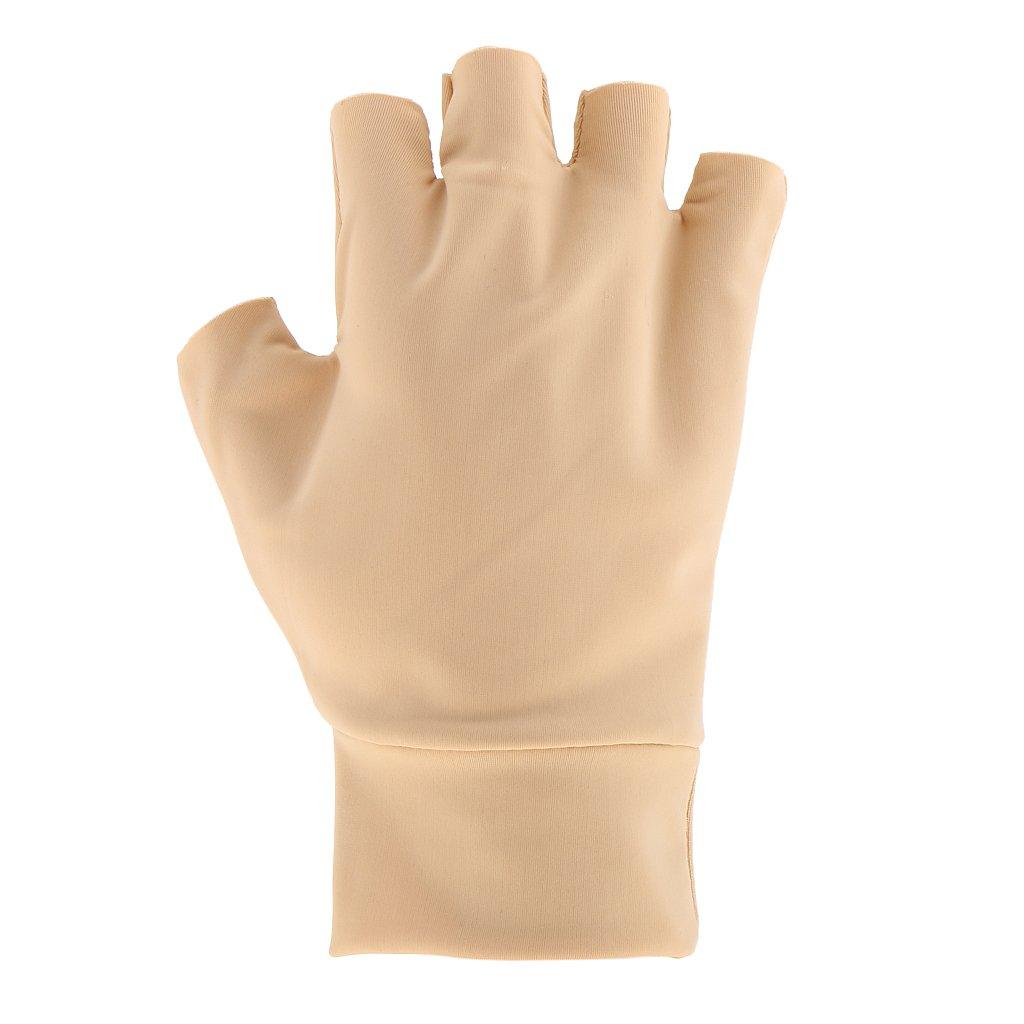 Magideal MagiDeal Magnetic Anti Arthritis Health Compression Gloves Fingerless Glove