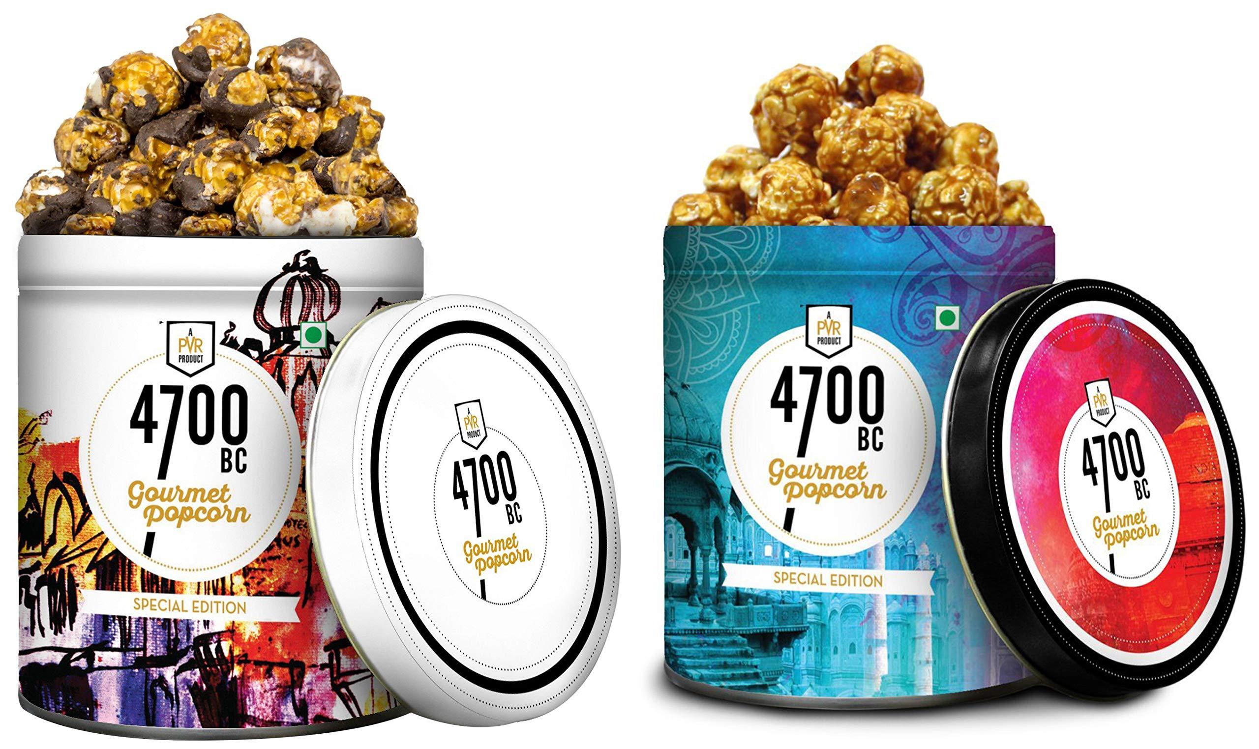 4700BC 4700 BC Tiramisu Popcornand Himalayan Salt Caramel Popcorn,125g + 110g