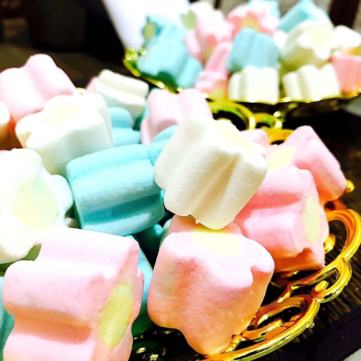 Veganic Veganic Marshmallows Pure Veg Pack Of 2 Twist & Flower Shaped Vegetarian Marshmallow Candy Soft And Tasty Candy Perfect For Kids Adults 160*2 gm