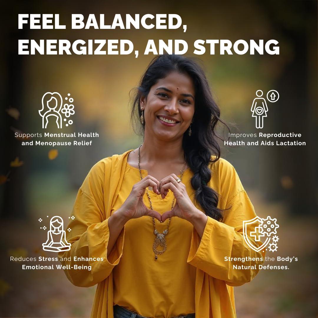 Ubalance Naturals Ananda Shakti: A Natural Happiness and strength booster Ayurvedic Concentrated Formula for Women, Supports Hormonal Balance, Stress Relief, Enhanced Stamina, and Overall Well-Being (500ml)