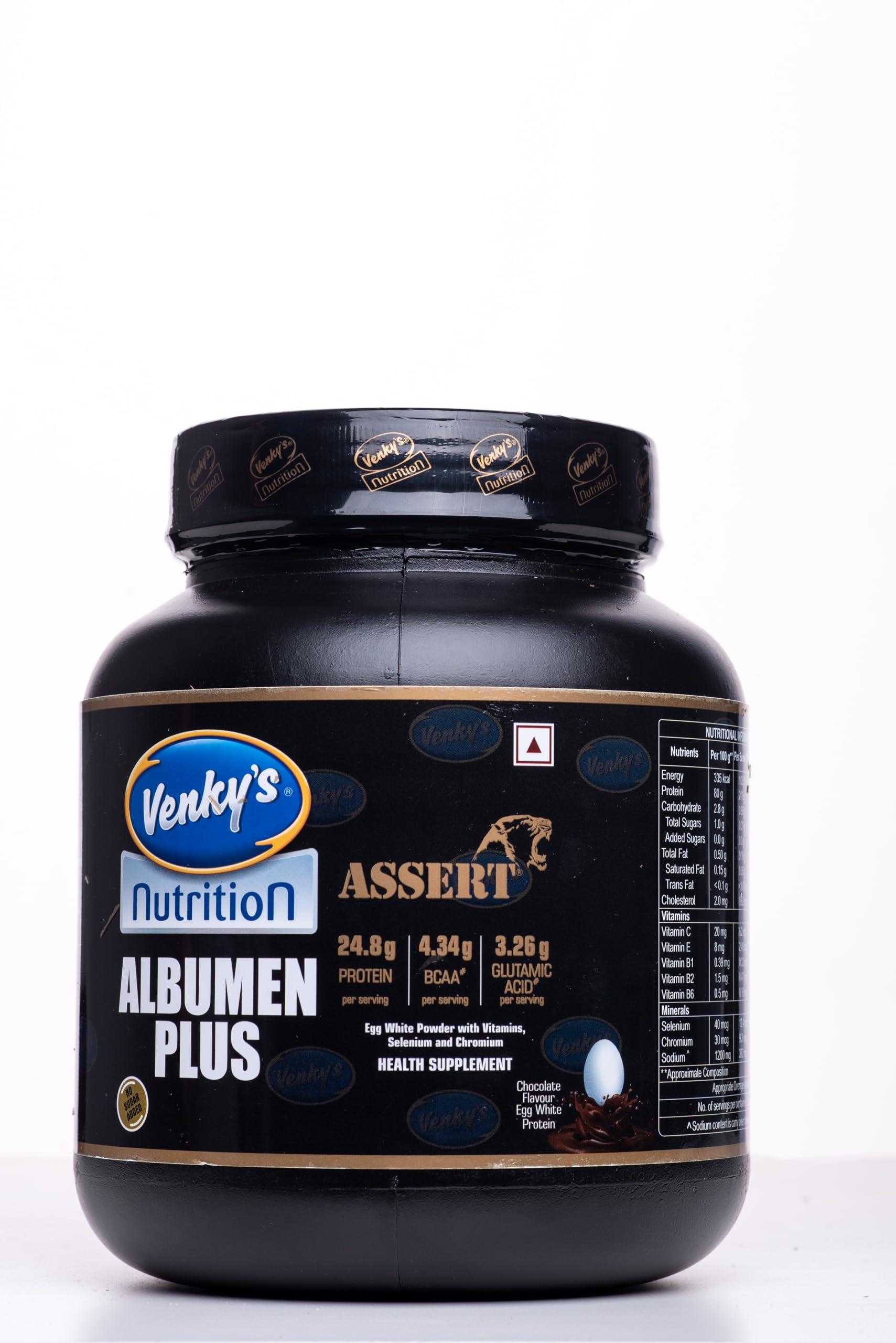Venky\'s Nutrition Venky\'s Nutrition Assert Albumen plus - 1 KG (Chocolate) with New Pack