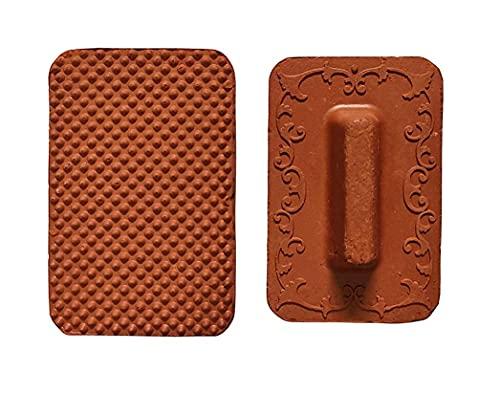 Shopping Shots Clay Foot Scrubber Stone Handmade Organic Eco Friendly Dead Skin Remover Women Men Scraper Natural Pumice Terracotta for Cracked Cleaner Body way foot cleaning Way 100%-2pcs