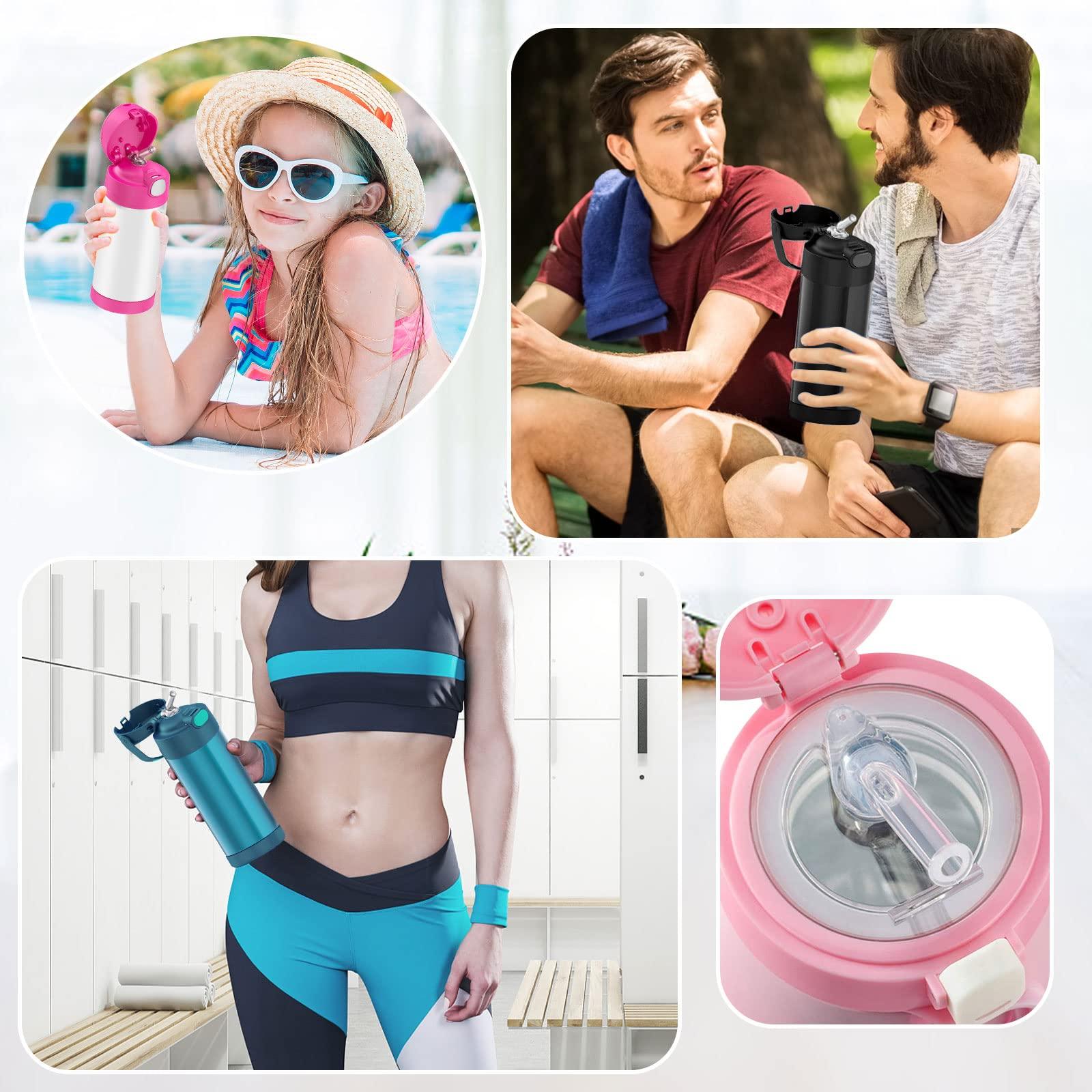 Marbe 6pack Replacement Straws for Thermos Funtainer Bottle, Straws Stem Set with Cleaning Brushesï¼Å’Safe to use for Adult/Children (6 Straws+3 Cleaning Brushes)