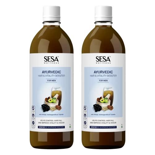 sesa Sesa Ayurvedic Juice for Men with Shilajit, Ashwagandha & Triphala - Pack of 2