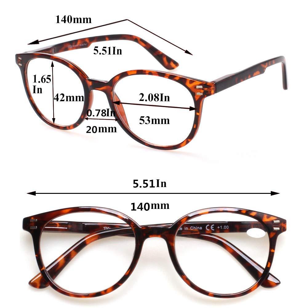 SIGVAN 3 Pack Reading Glasses Spring Hinge Stylish Readers Black / Tortoise for Men and Women (3 Mix, 3.5)