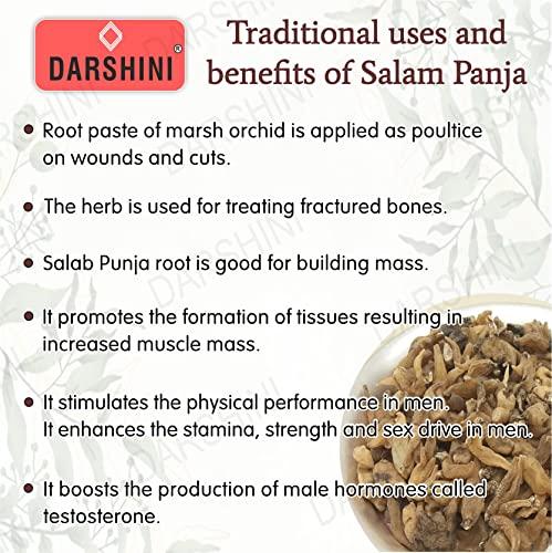 DARSHINI Darshini Salam Panja/Hatta Haddi/Salab Panja/Dactylorhiza hatagirea, 50gm