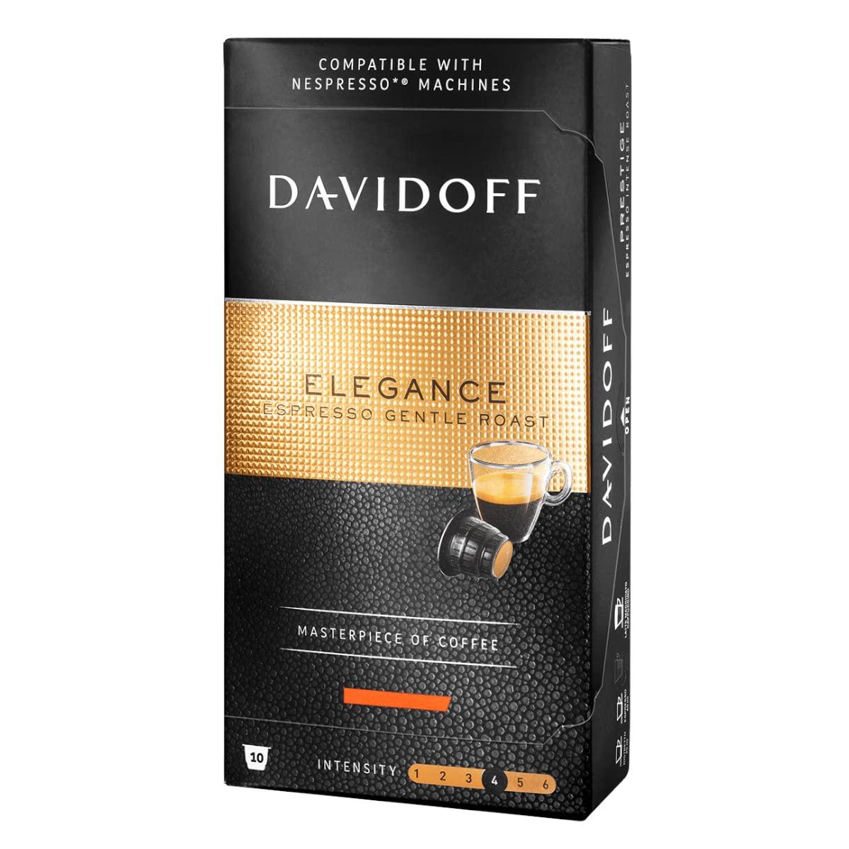 Davidoff Davidoff Elegance Espresso Gentle Roast Coffee, 55 Gram, Box