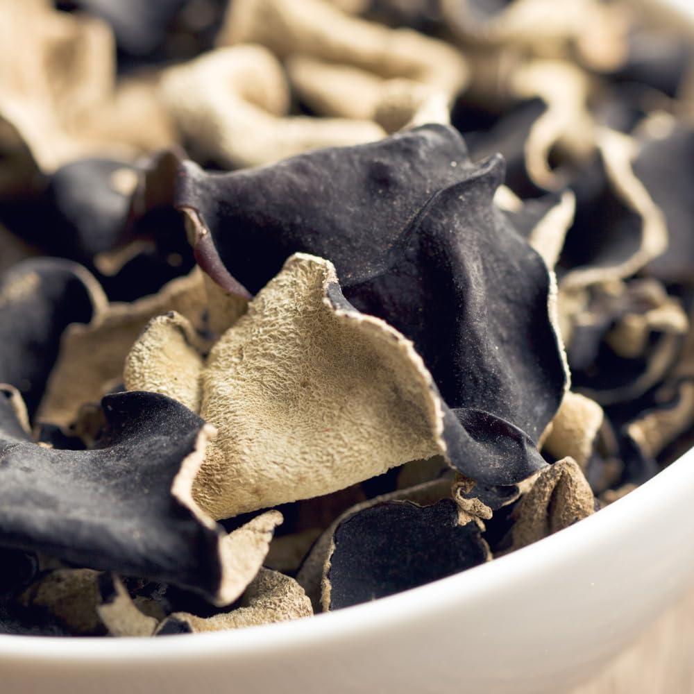 BM MUSHROOM Dry Edible Black Fungus (Cloud Ear and Wood Ear Mushrooms) 100 gm | No Presrevatives | 100% Natural