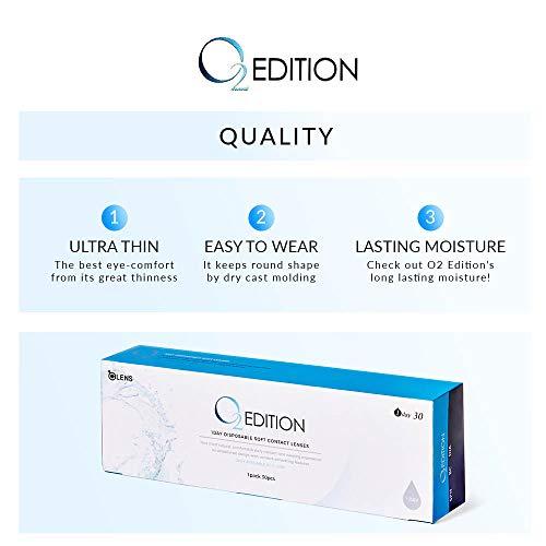 O-Lens O-LENS O2 Edition Clear Contact Lens - (Sph -1.25) 40p Daily Disposable, Main 30p + FREE 10p included. Transparent contact lens, Water Content 55%