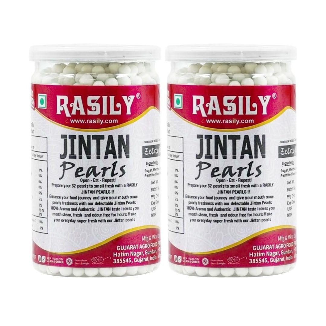 RASILY Rasily Traditional Mouth Freshener Mukhwas Mix Digestive and Hygienically Packed After-Meal Snack (Jintan Pearls, Pack of 2)