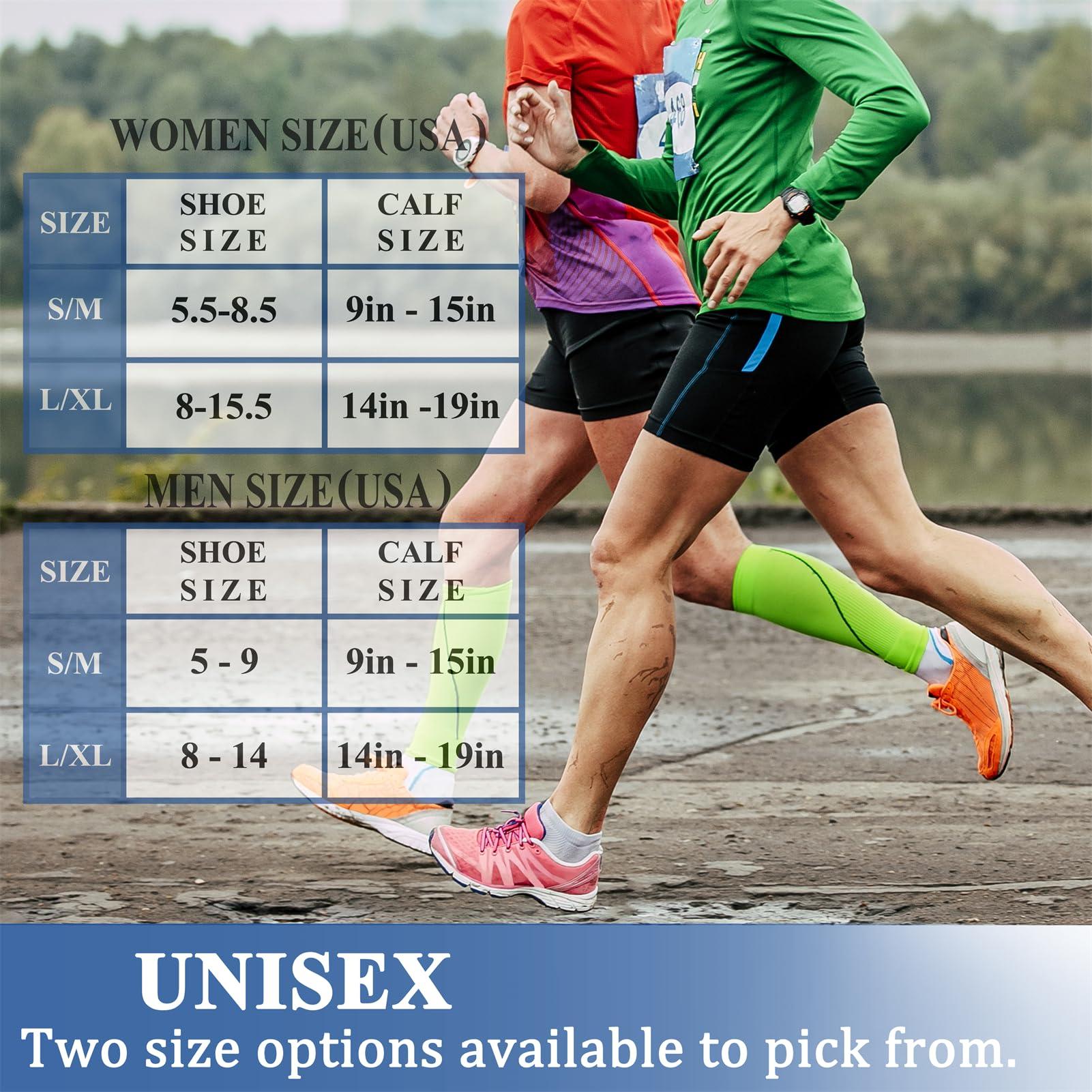 CHARMKING CHARMKING Compression Socks for Women & Men Circulation (3 Pairs) 15-20 mmHg is Best Support for Athletic Running Cycling