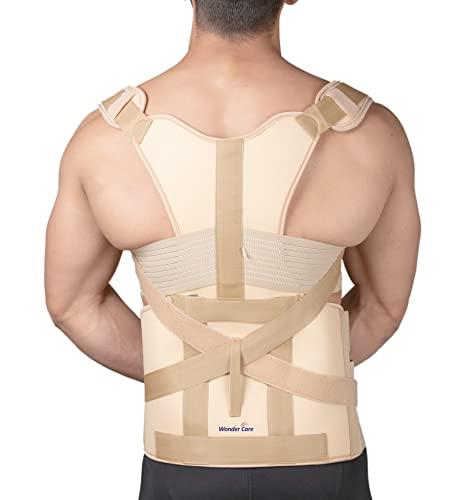 Wonder Care Wonder Care Posture Corrector Taylor Brace Dorso Lumbar Spinal Support Belt Back Pain Relief for Men & Women (XL)