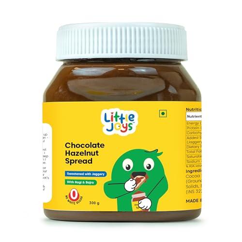 Little Joys Little Joys Chocolate Spread for Kids | Sweetened with Jaggery | With Rich Hazelnut, Cocoa, Ragi & Bajra | No Refined Sugar, No Palm Oil, No Preservatives | 300g