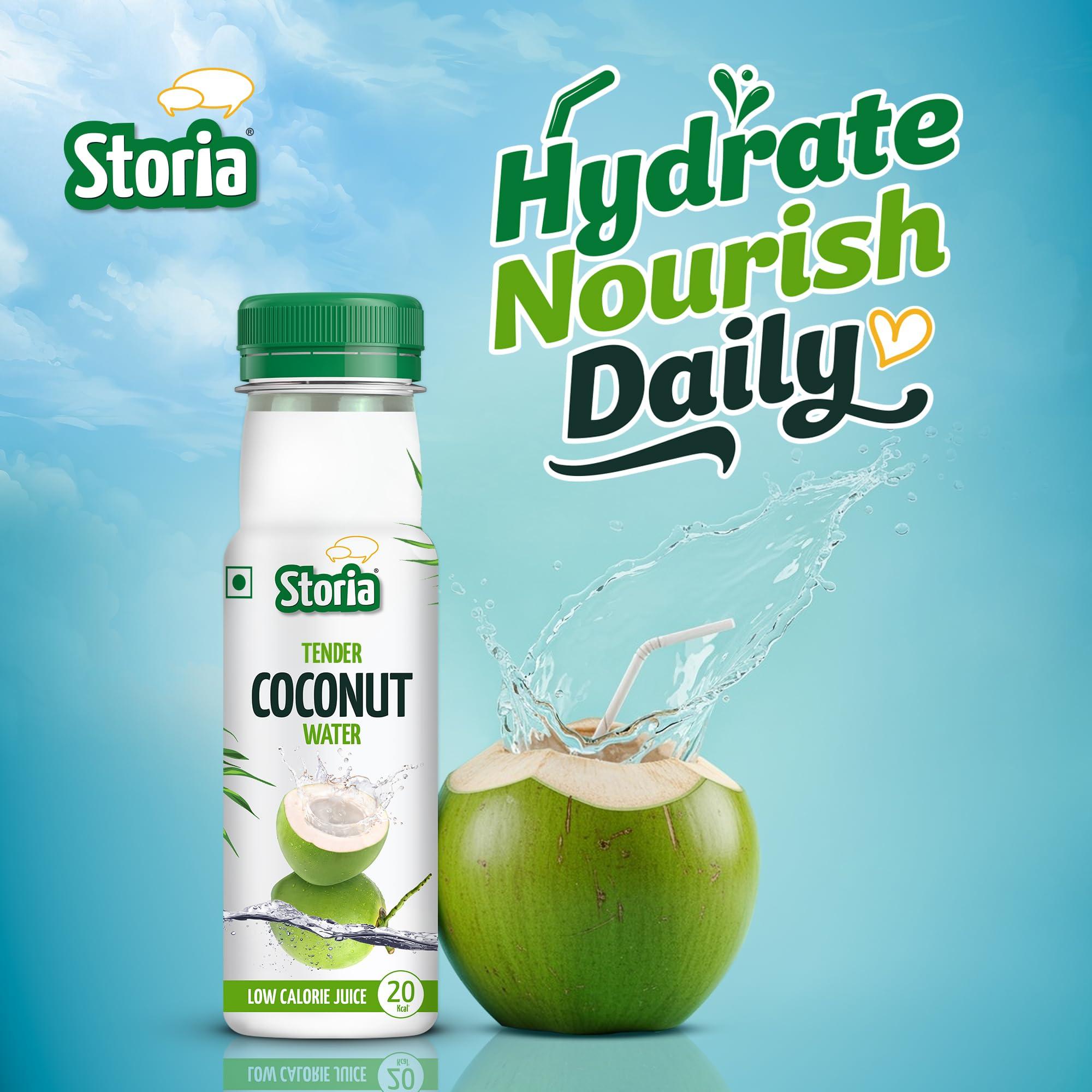 Storia Storia 100% Tender Coconut Water, No Added Sugar, No Added Flavours - 200ml PET (Pack of 30)