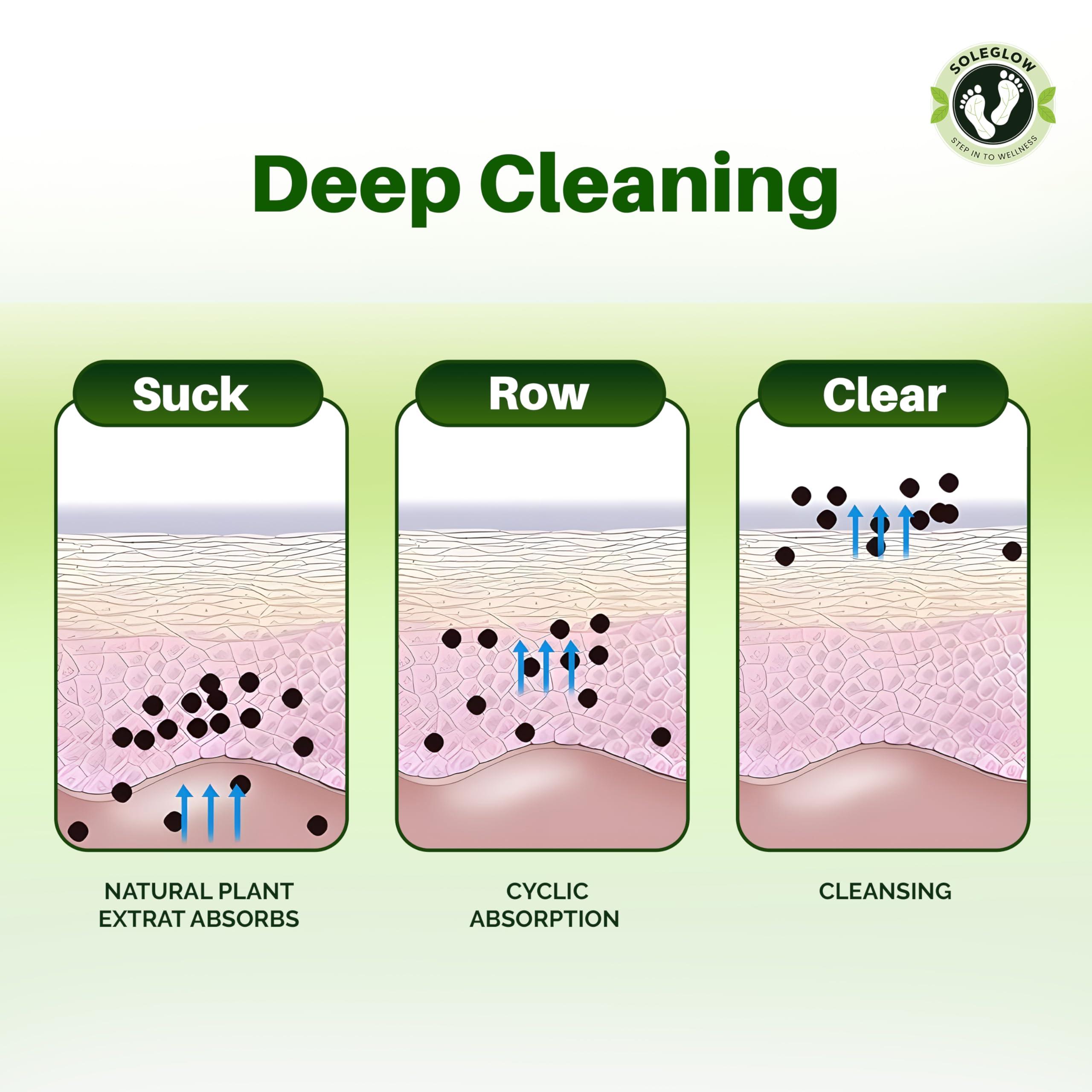 SOLEGLOW Soleglow Ultra Premium Detox Foot Patches Cleansing Toxin Remover Foot Pads For Men And Women Stress Relief & Detoxification (Pack of 1, Natural Plant)