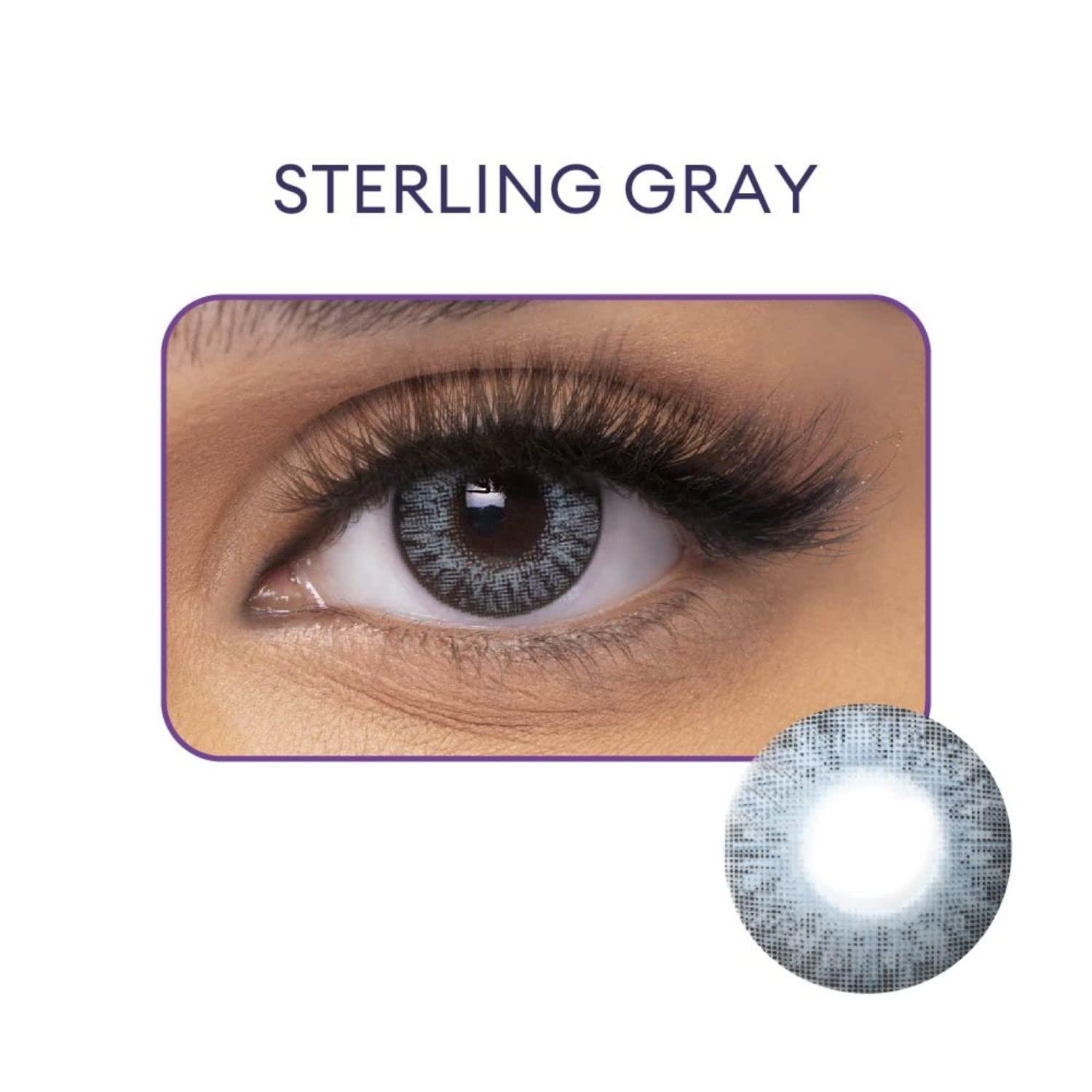 ALCON Freshlook Colorblends - Monthly Color Contact Lenses (-01.75, Sterling Gray, Pack of 2) | From Alcon