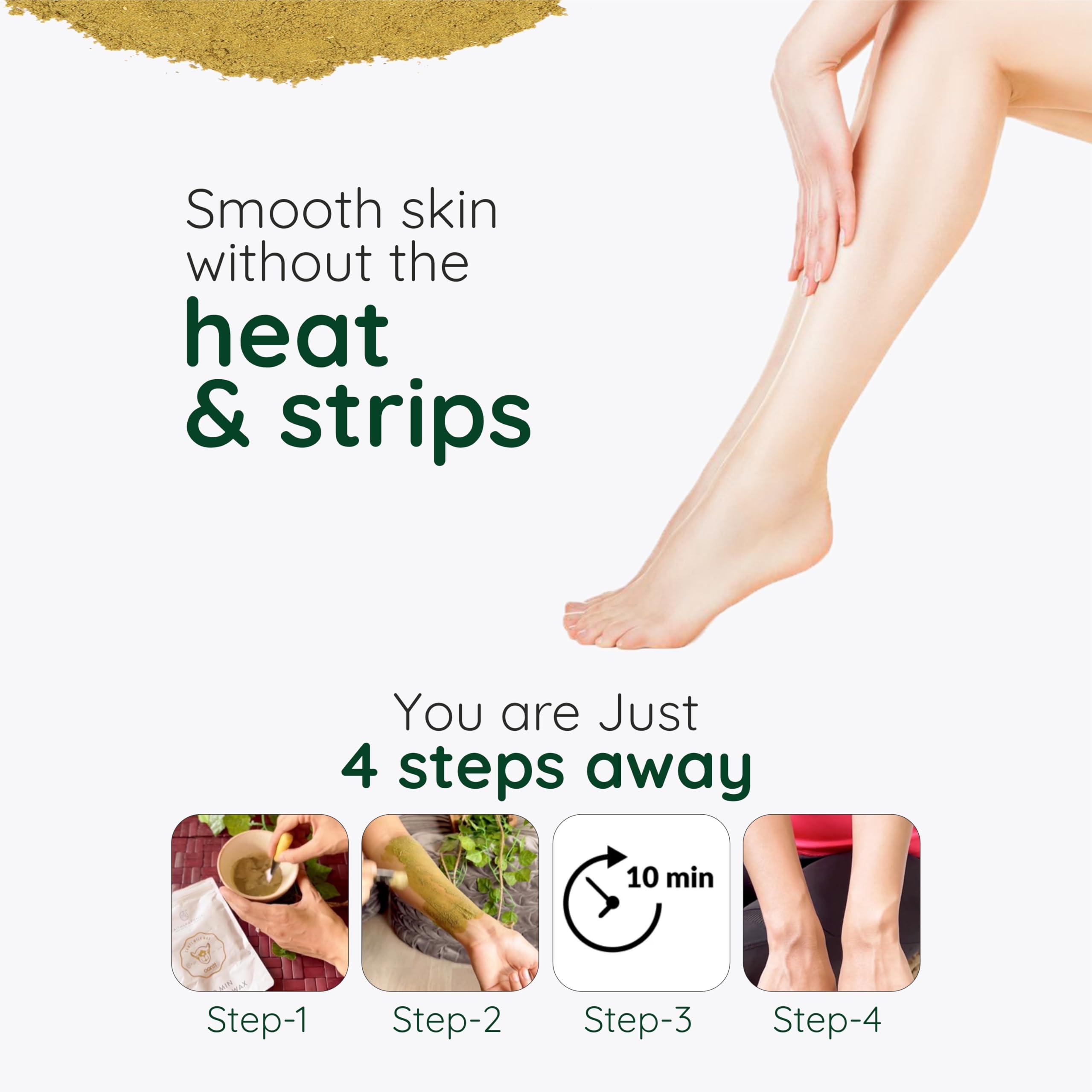 FAITH & PATIENCE FAITH & PATIENCE Hair Removal Powder For Men & Women, Faith And Patience Camel Milk Wax 10 Min Herbal And Chocolate Wax Combo, Pack of 1