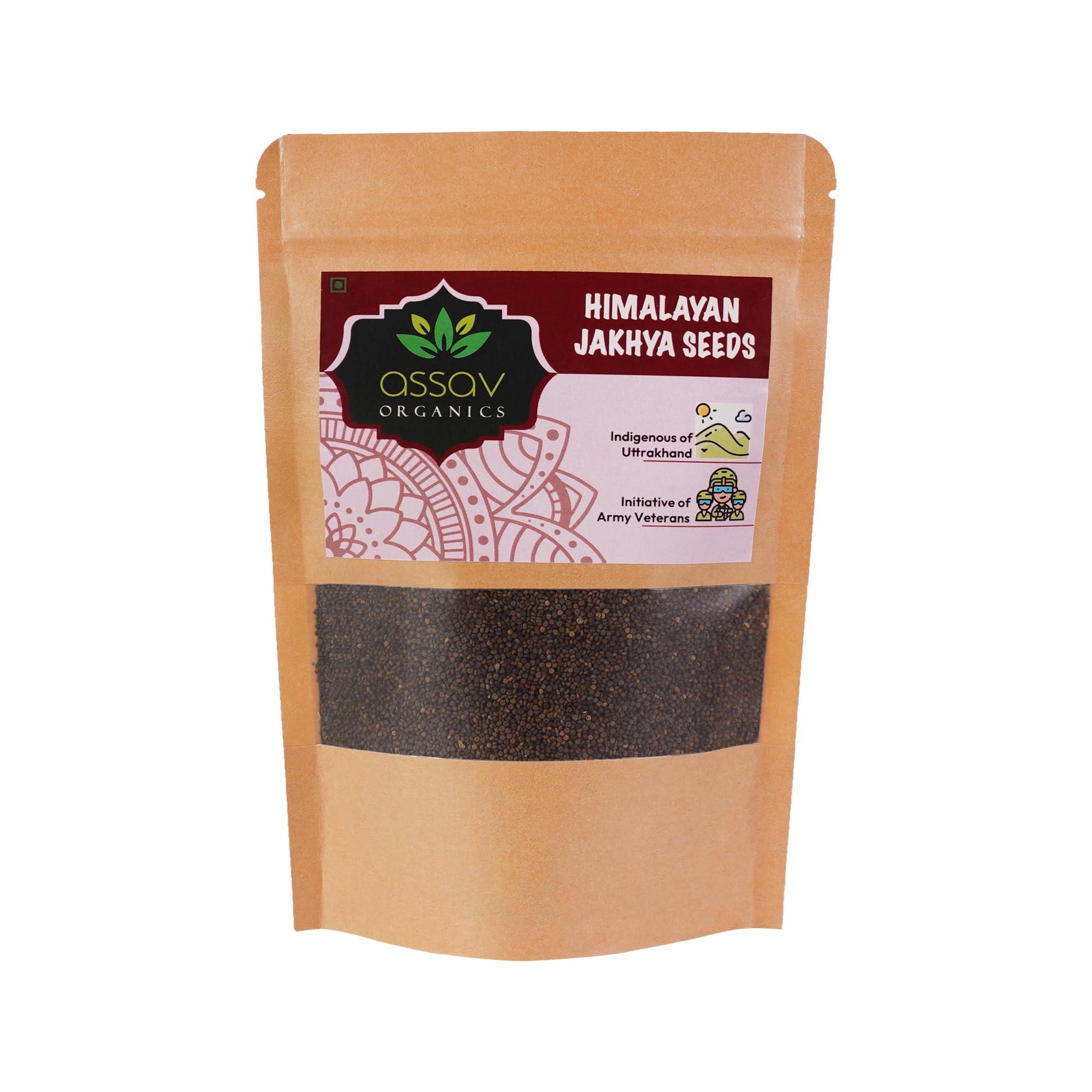 Assav Organics Assav Organics Jakhiya Pahadi Black Jakhiya Sorted Seeds/Cleome Viscose Wild Mustard Super Food Of Uttarakhand 350g