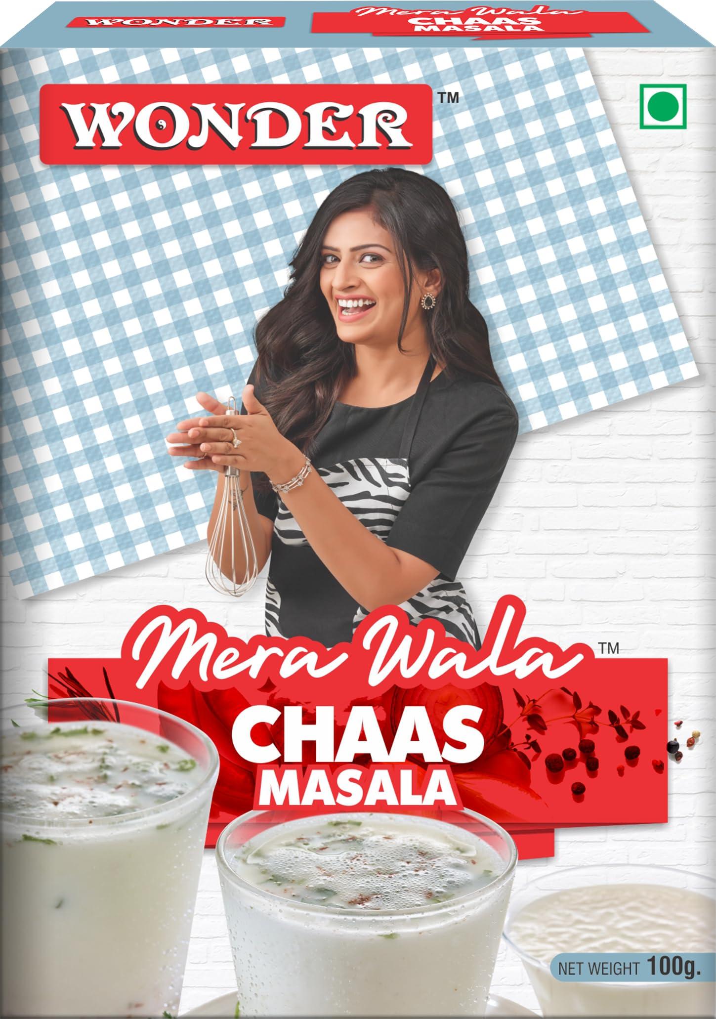 WONDER Wonder Mera Wala Chaas Masala, Buttermilk Masala, (100g)/ Gujarati Chas/Chhach Masala Powder/Fresh & Natural/No Artificial Colour & Flavour Added
