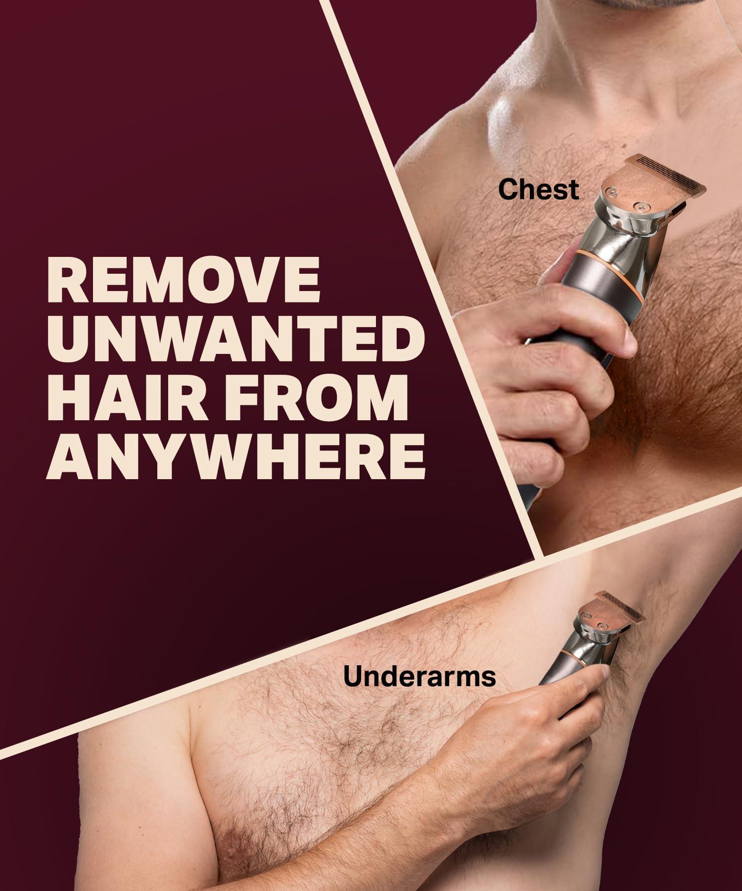 Bombay Shaving Company Bombay Shaving Company Premium Multi Grooming Trimmer for Men | Body and Beard Trimmer for Man | Multi Styling Rotary Comb, IPX6 Waterproof, 90 Min Run Time, 2 Hrs Charge Time | 1 PC