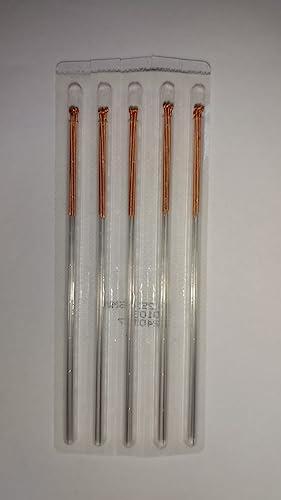 ACS Acupuncture Needles Copper Handle 25 Needle 5 Tube pack of 100 (Size 0.25 x 75 mm) 4 inch needle