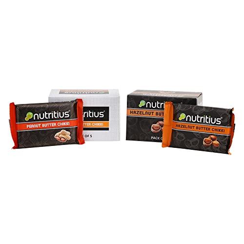 Nutritius Nutritius Peanut Hazelnut Premium Soft Chikki Set In Combo Pack (Pack Of 7)