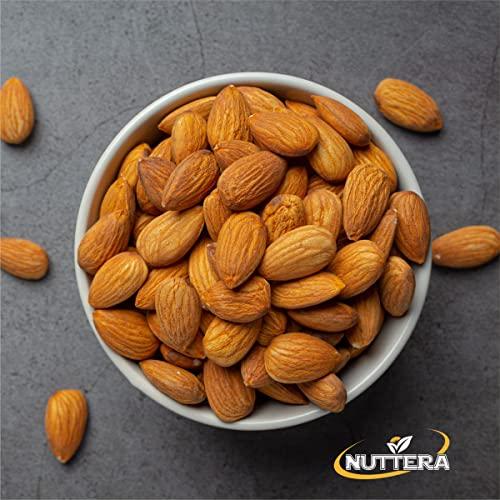 NUTTERA NUTTERA 100% Natural Premium Raw California Almonds 250 Gram | Dried | Nutritious & Delicious | Premium Badam Giri | High in Fiber | Rich in Vitamin E & Manganese | Dry Fruits | Whole Natural Badam