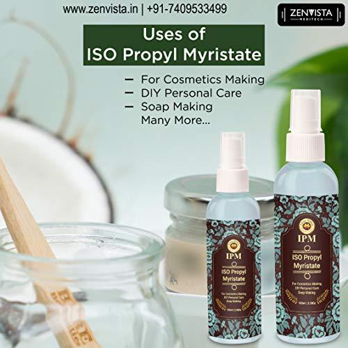 Zenvista Meditech Zenvista Meditech ISO Propyl Myristate (IPM), Use In Facial Creams, Gel, Best For Soap Making, DIY Personal Care, Cosmetics Making,100 ml