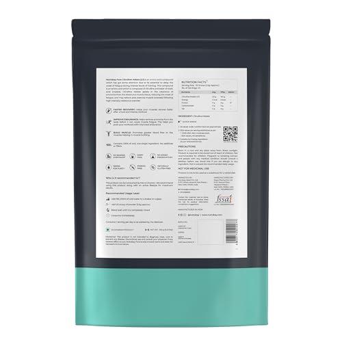 Nutrabay Nutrabay Pure 100% Citrulline Malate Powder - Boosts Nitric Oxide, Pre Workout supplement for Men & Women - 100g, Unflavoured