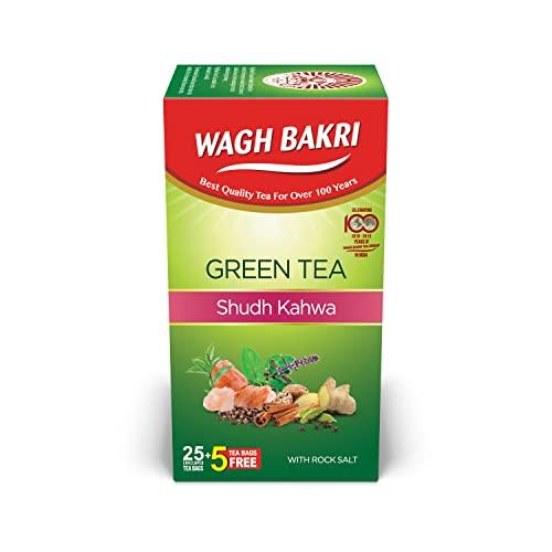 Wagh Bakri Wagh Bakri Green Tea Shudh Kahwa Tea Bag, 25 Tea Bag*2.5G, 62.5 Grams