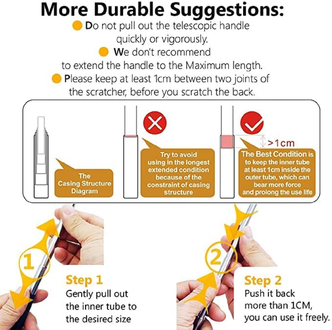 ASHMEN ASHMEN Back Scratcher Stick Extendable | Itching Hand Stick for Men, Women, And Kids| Massage Stick for Body | Khujli Hand Stick | Pit Khujlane Wala Pack of 1