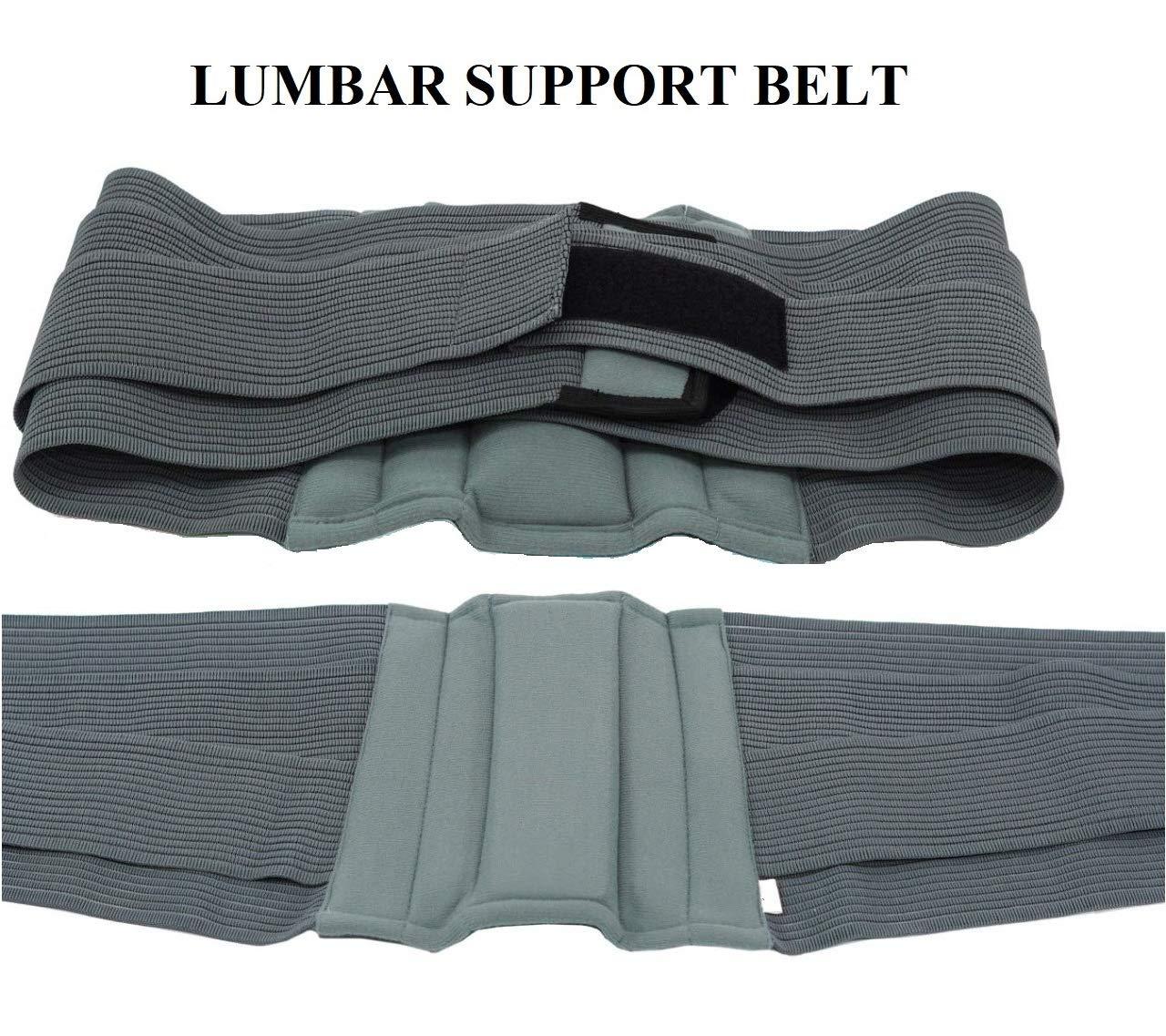 ADA ADA Premium Lumbar Support Belt/Lower Back Brace Support/Lumbar Sacro Belt for Back Support and Enhance Back Posture For Men & Women (X-Large)
