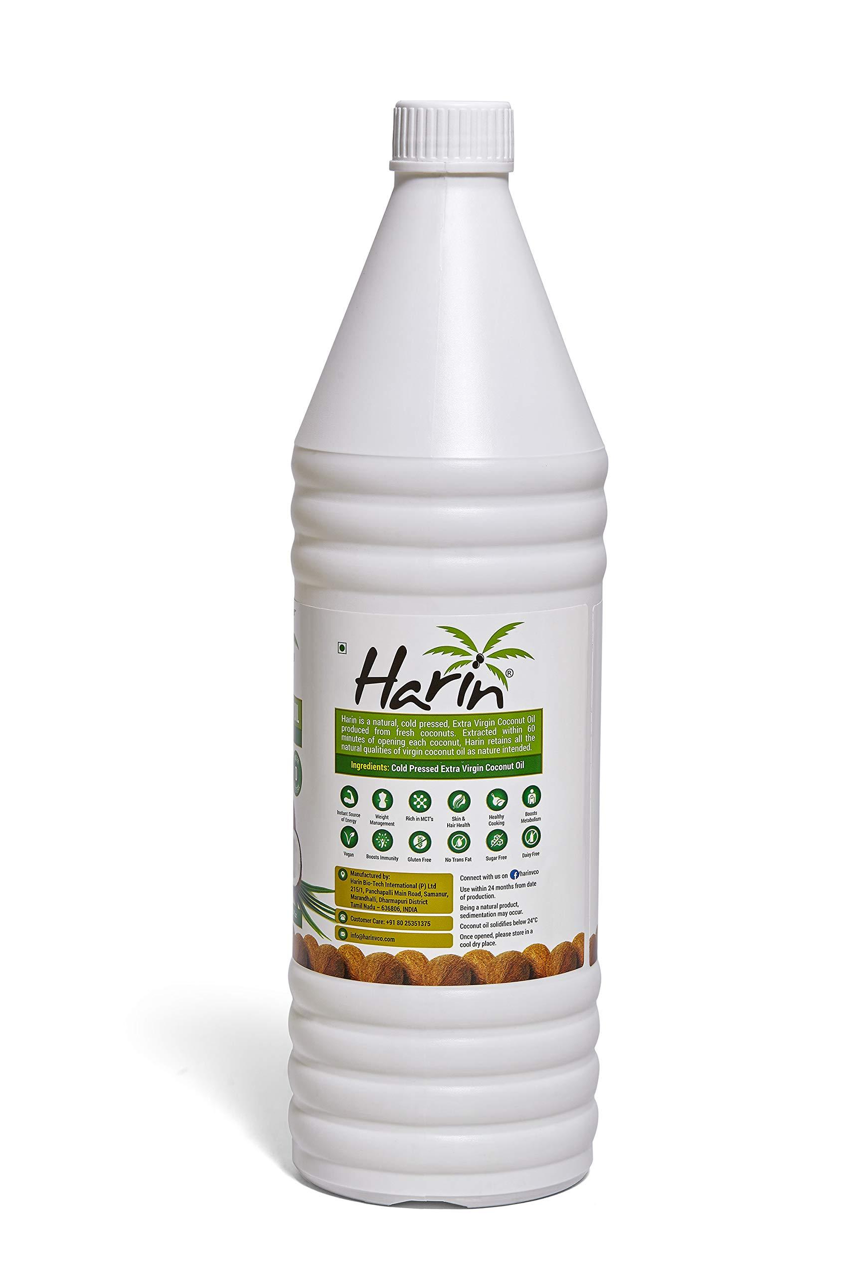 Harin & device HARIN 100% Pure Extra Virgin Cold Pressed Coconut Oil for Skin 1000ml
