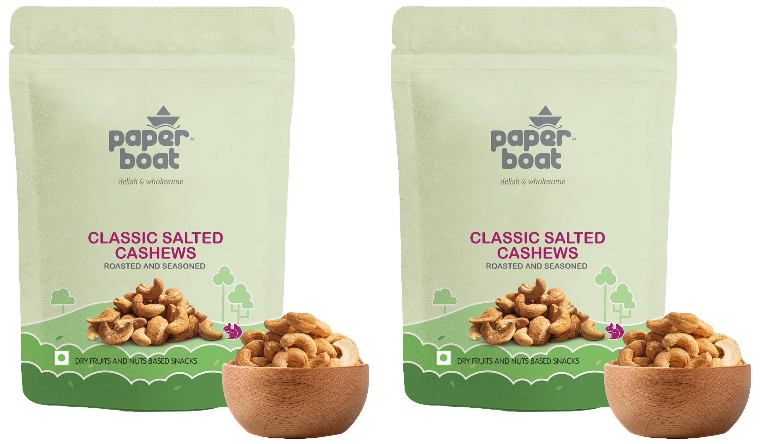Paper Boat Paper Boat Classic Salted Cashews 200g | Freshly Roasted (Pack of 2)
