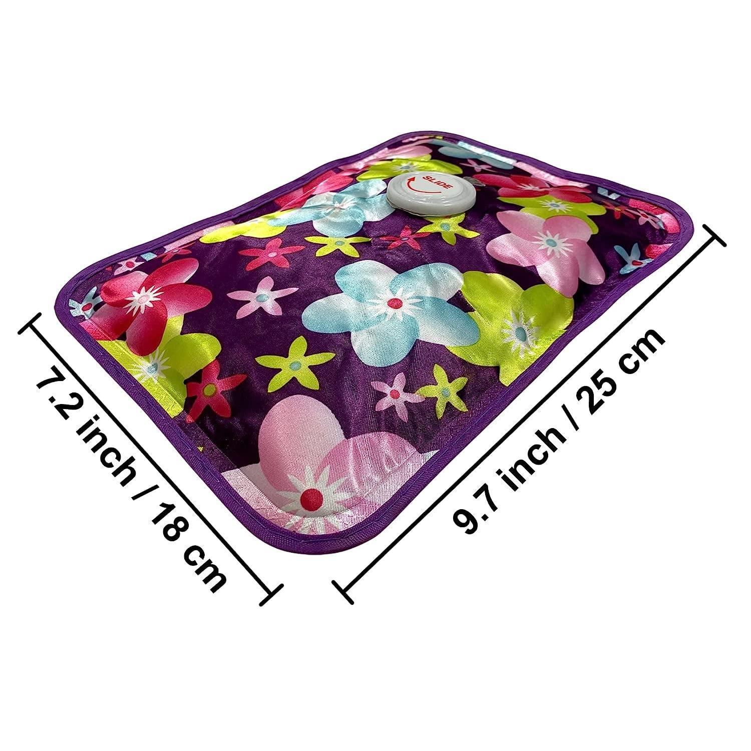 elove Elove Electric Heating Gel Pad for Pain Relief Heat Pouch Hot Water Bottle Bag auto cut Electric Hot Water Bag heating pad For Cramps Sore Muscles Rechargeable Hot Water Bag (Color & Design May Vary)