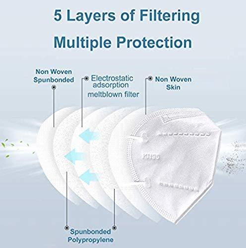 ff KN 95 Mask with 5 Layers, Reusable (3 Pieces)