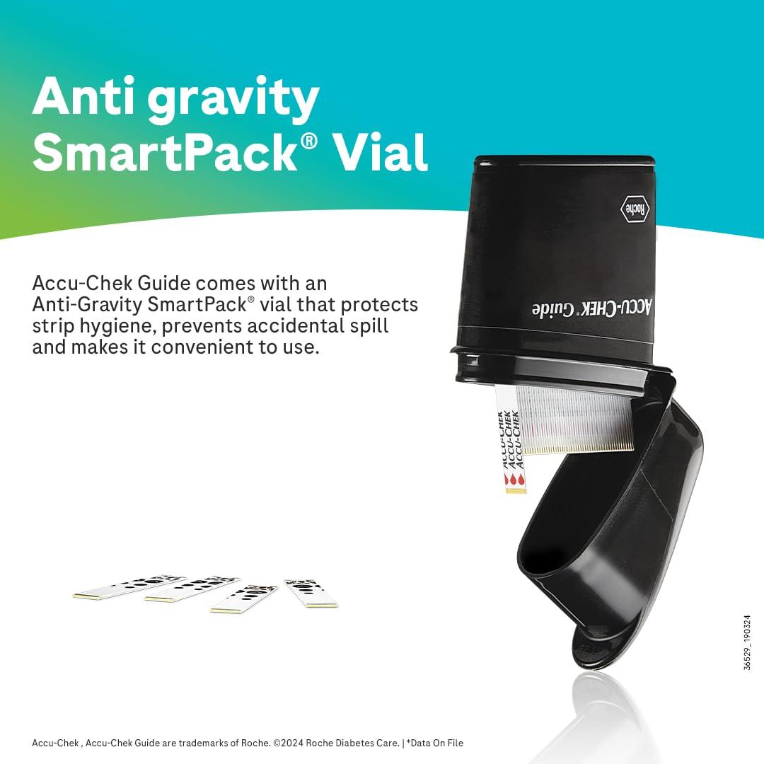 Accu-Chek Accu-Chek Guide Blood Glucose Monitoring System With 10 Free Test Strips - Pack of 1 Kit