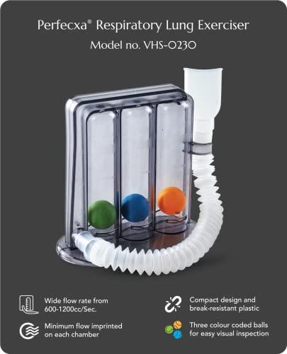 Perfecxa Perfecxa Respirometer 3 Ball Lung Exerciser Respiratory Exerciser Spirometer