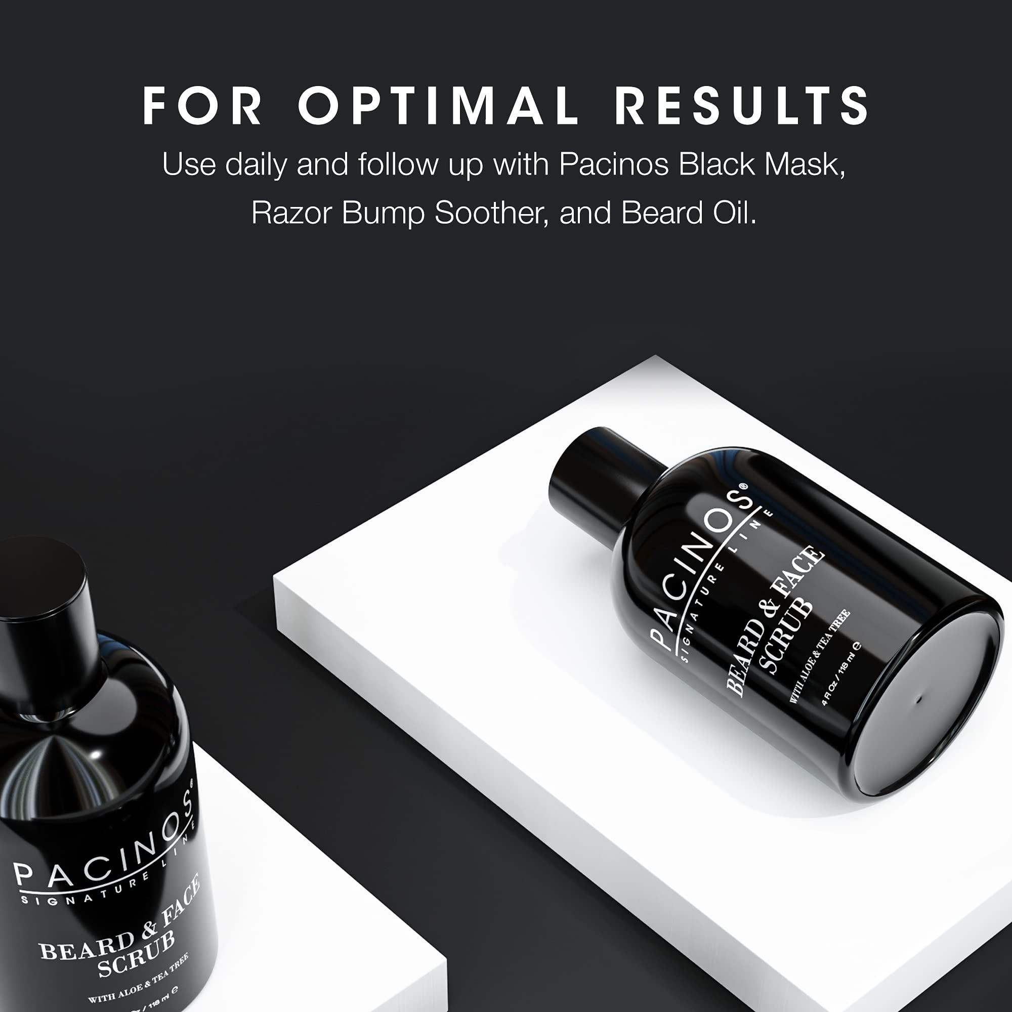 Pacinos Pacinos Shave System Aloe & Tea Tree Beard & Face Scrub 4 oz