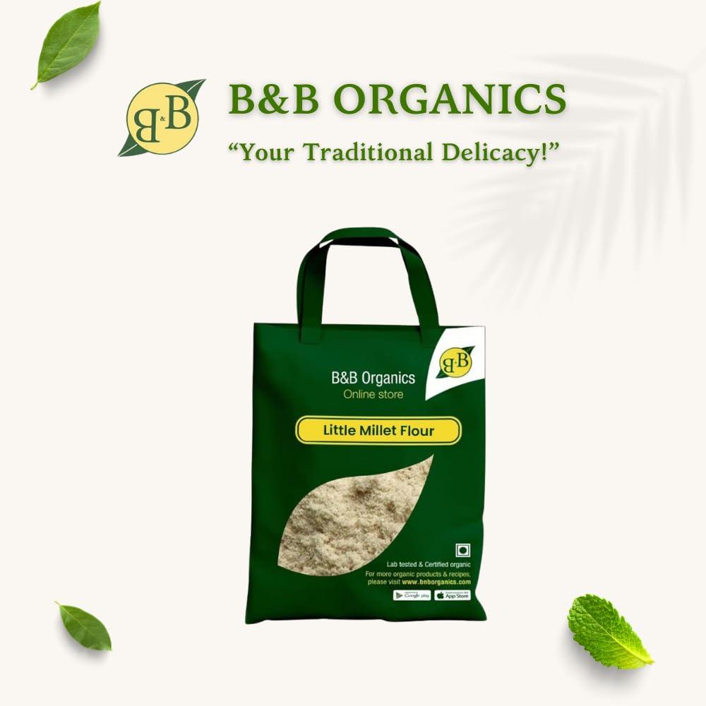 B&B Organics B&B Organics Little Millet Flour (5 kg)/Certified Organic/Saamai Mavu/Soaked & Grinded