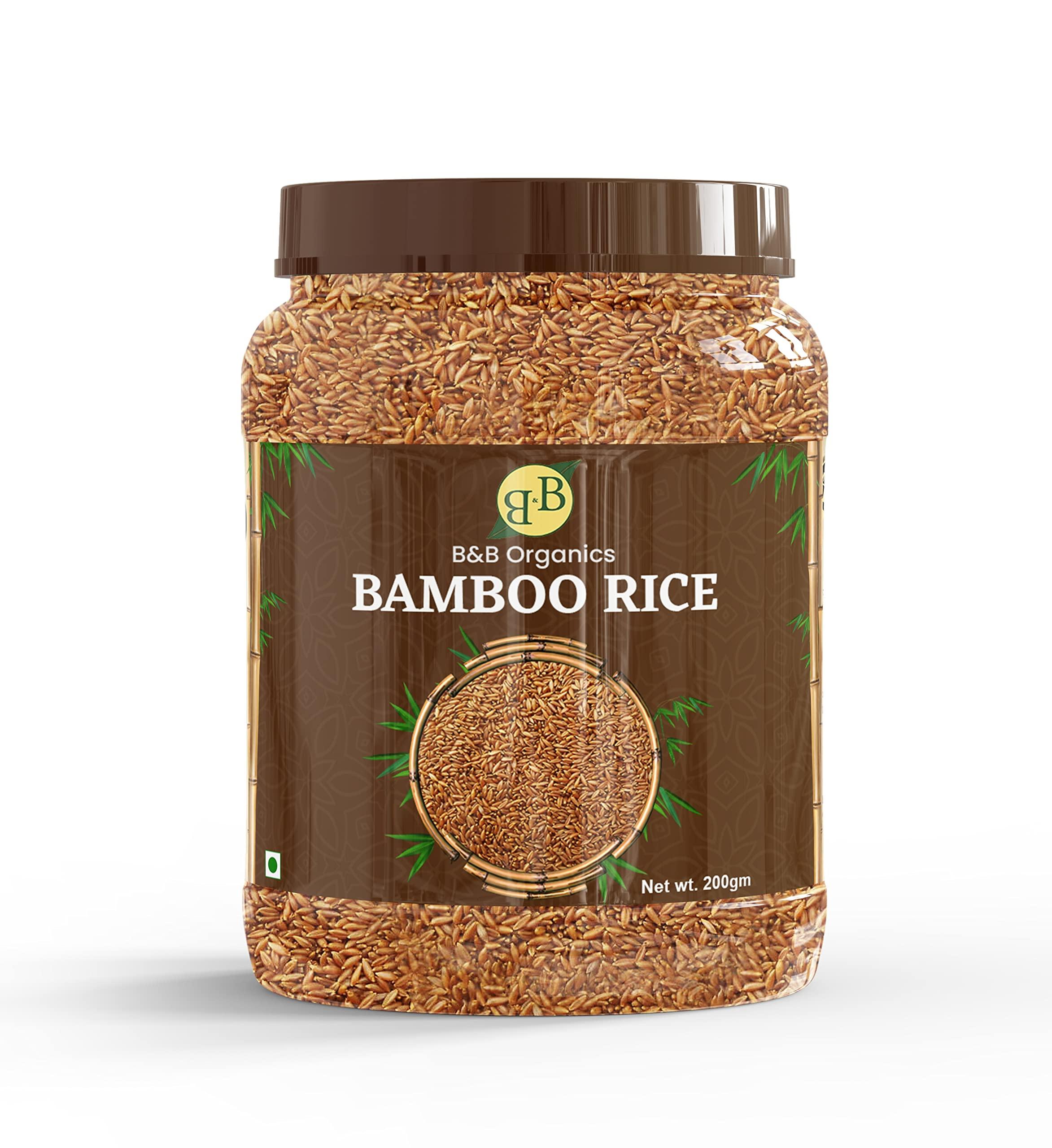 B&B Organics B&B Organics Bamboo Rice (200g), Nutrient and Fibre Rich/Moongil Arisi/Authentic and Healthy Rice