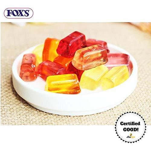 jai jinendra jai jinendra Fox\'s Crystal Clear Fruity Mints Flavoured Candy Tin (180 g) - Pack of 2