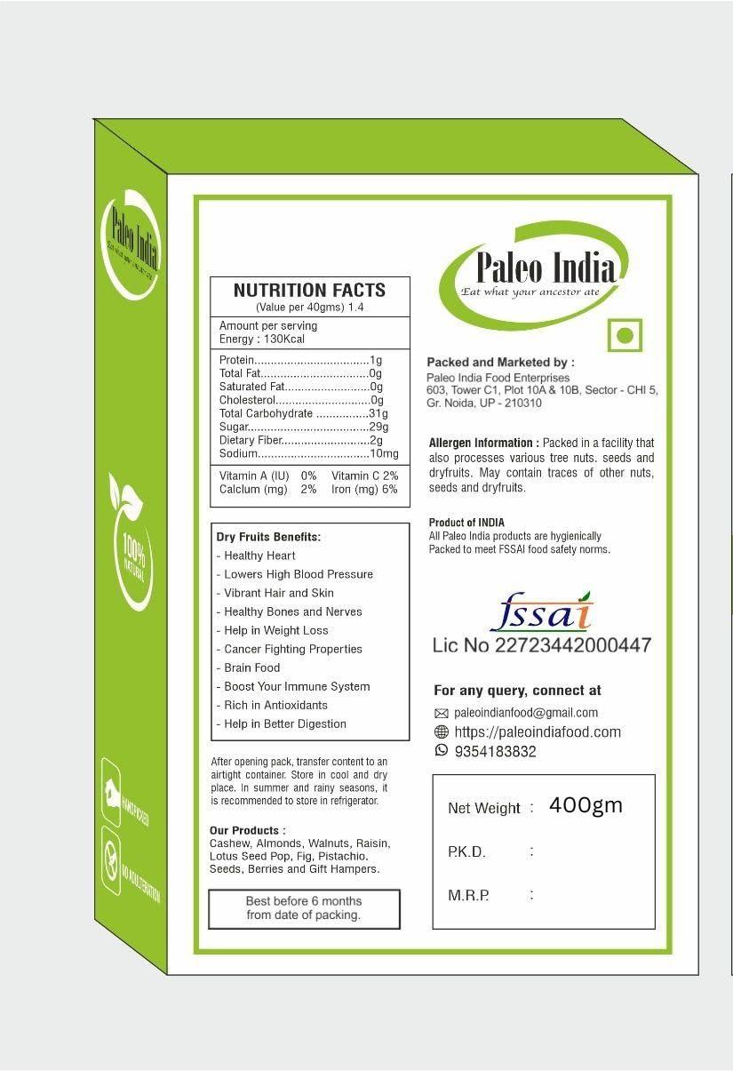 Paleo India Paleo India 400gm Gurbandi Almonds| Gurbandi Badam| Gurbandi Choti Badam Giri| Healthy Snacks| Dry Fruits and Nuts |High in Fiber| Almond Giri| Desi Badam Giri