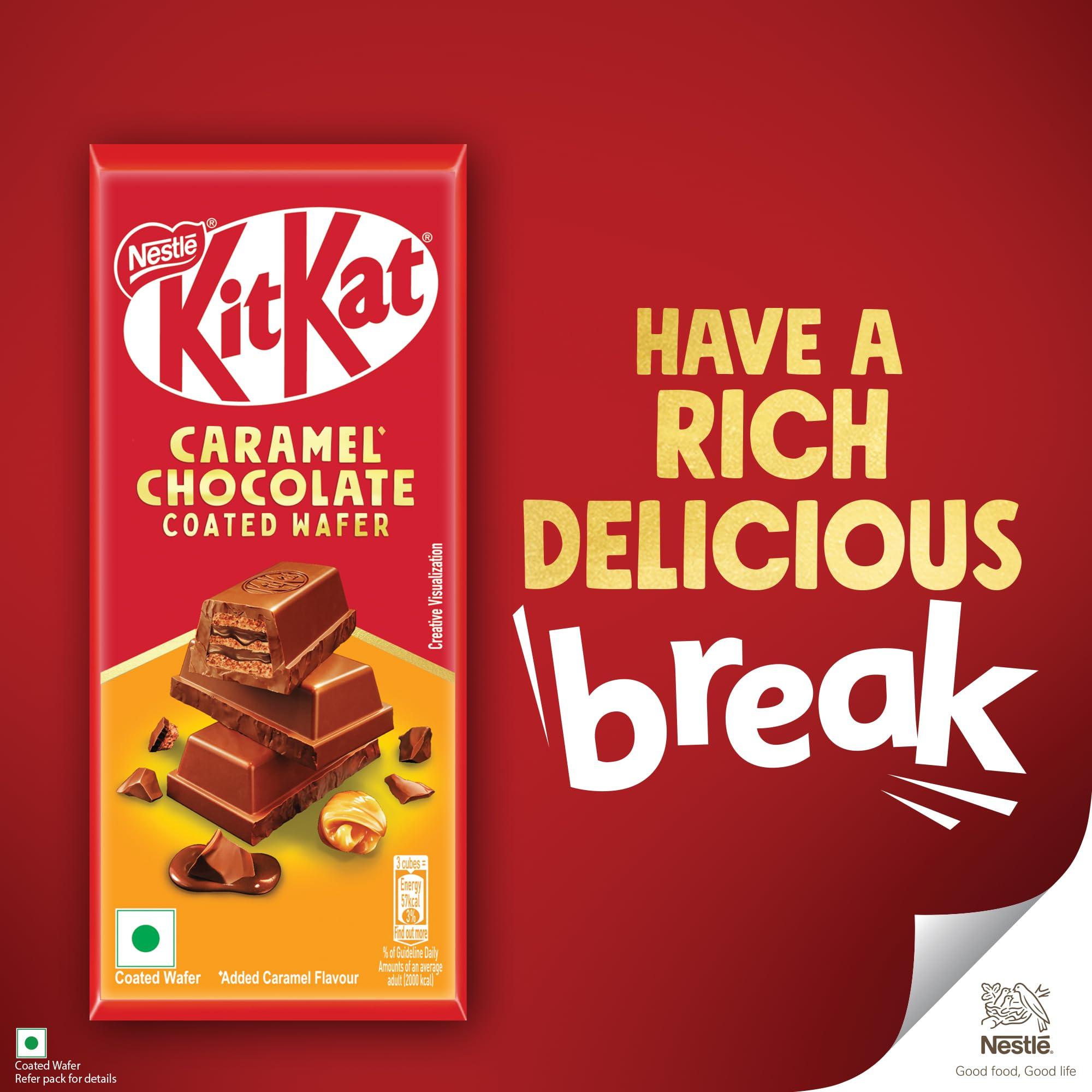 DESSERT DELIGHT (device) KIT KAT Caramel Chocolate Coated Wafer Bar, 50G X 12 Units, 600 Gram, Box